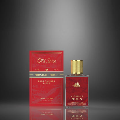 Old Spice Cologne for Men, Premium & Pairable Fragrance Spray, Midnight Moon with Dark Vanilla & Oak Signature Scent, Masculine & Sophisticated for Day & Night Wear, Eau de Cologne, 3.4 fl oz