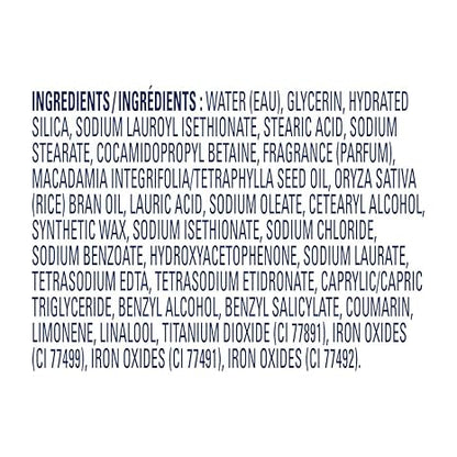Dove Exfoliating Body Polish Scrub Reveals Visibly Smoother Skin Macadamia & Rice Milk Body Scrub That Nourishes Skin, 10.5 oz, 4 Count