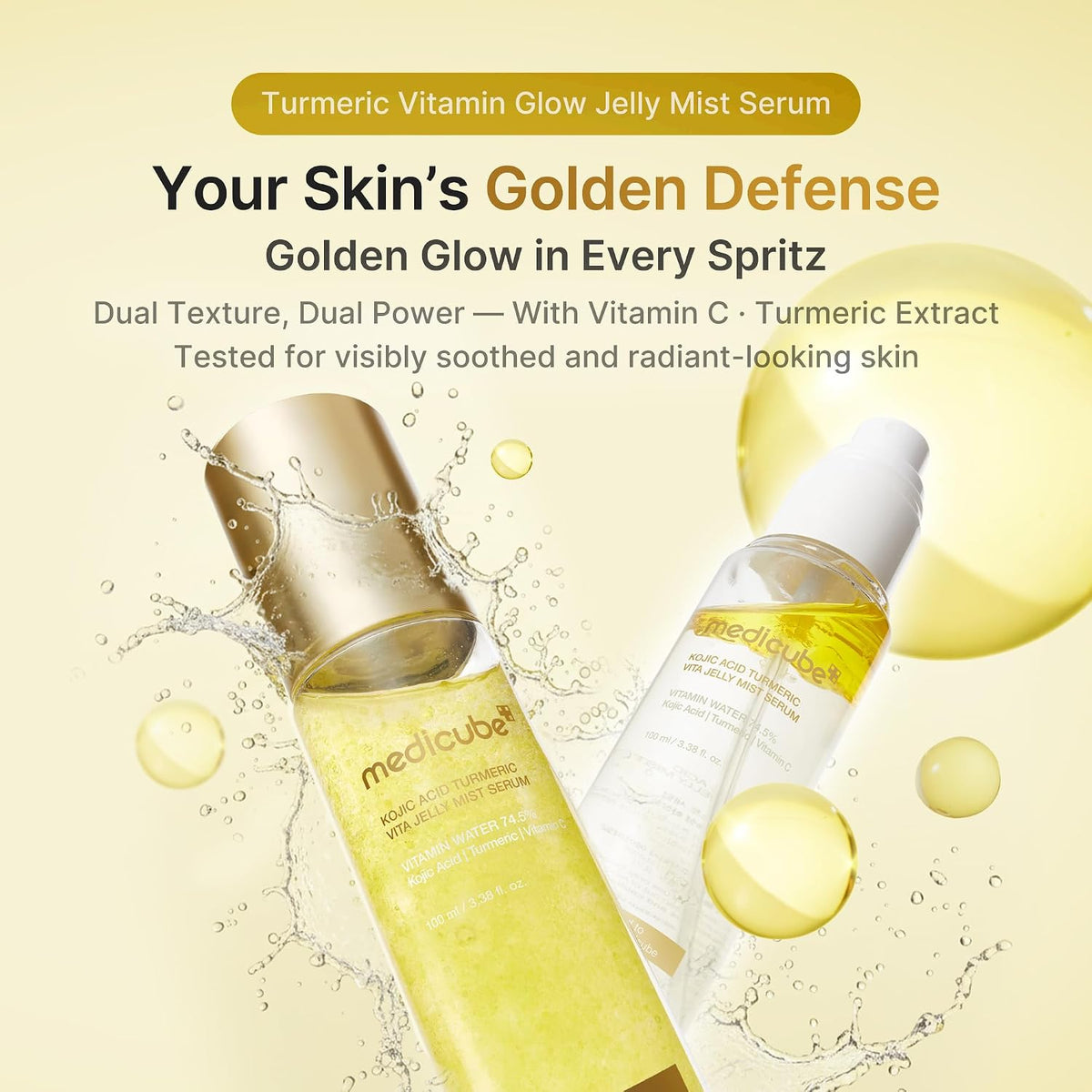 medicube Jelly Mist Serum with Kojic Acid Turmeric, Brightening Face Mist
