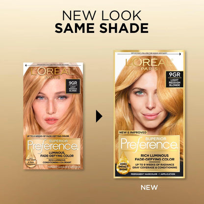 L'Oreal Superior Preference - 9GR Light Reddish Blonde (Warmer) 1 Each (Pack of 3)