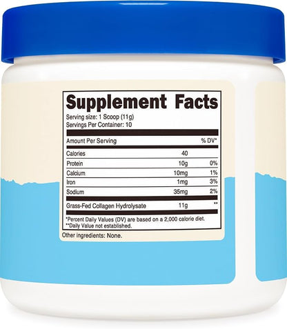 Nutricost Collagen Peptides Powder 4 oz (Unflavored) Type I & III Collagen