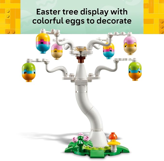 LEGO Easter Bunny and Chick Egg Hunt Building Toy for Girls & Boys - Springtime Pretend Playset for Kids, Ages 8+ - Basket Stuffer or Gift Idea for Easter, Birthdays, & Special Occasions - 40808