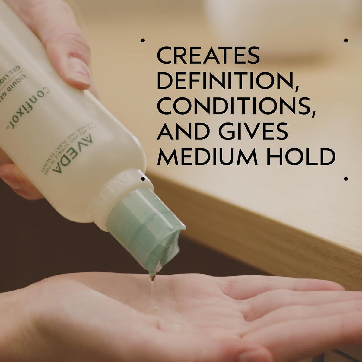 AVEDA Confixor Liquid Hair Gel | for Fine to Medium Hair | Lightweight Gel Provides Medium Hold | Ylang-Ylang, Lavender, Petitgrain Aroma, 8.5 Fl Oz