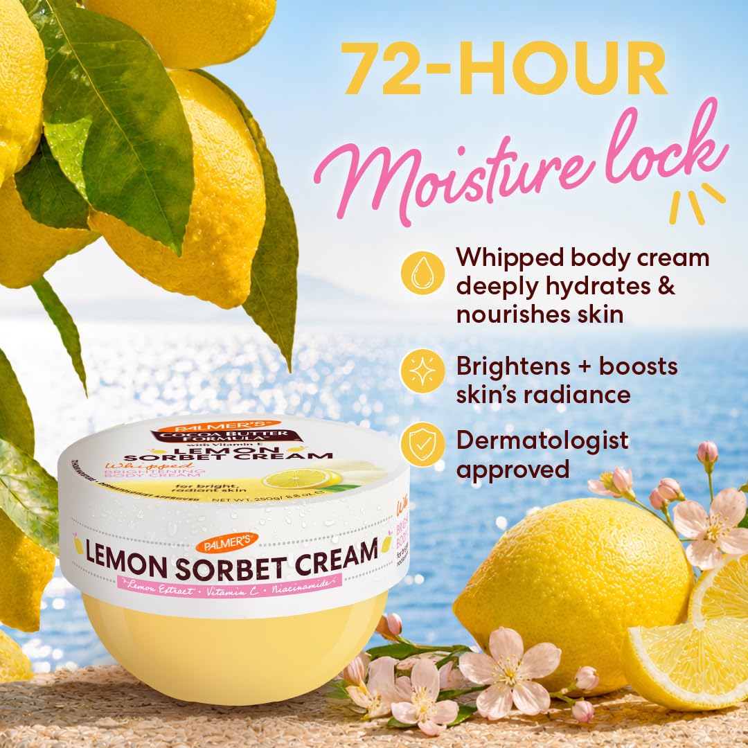 Palmer's Cocoa Butter Formula, Lemon Sorbet Whipped Body Cream (8.8 fl oz)
