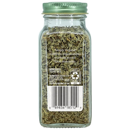 Simply Organic, Basil, .54 oz