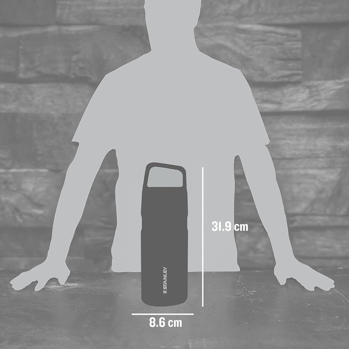 Stanley IceFlow Cap and Carry Water Bottle | Wide Mouth Twist Lid | Lightweight & Leakproof for Travel & Sports | Insulated Stainless Steel | BPA-Free