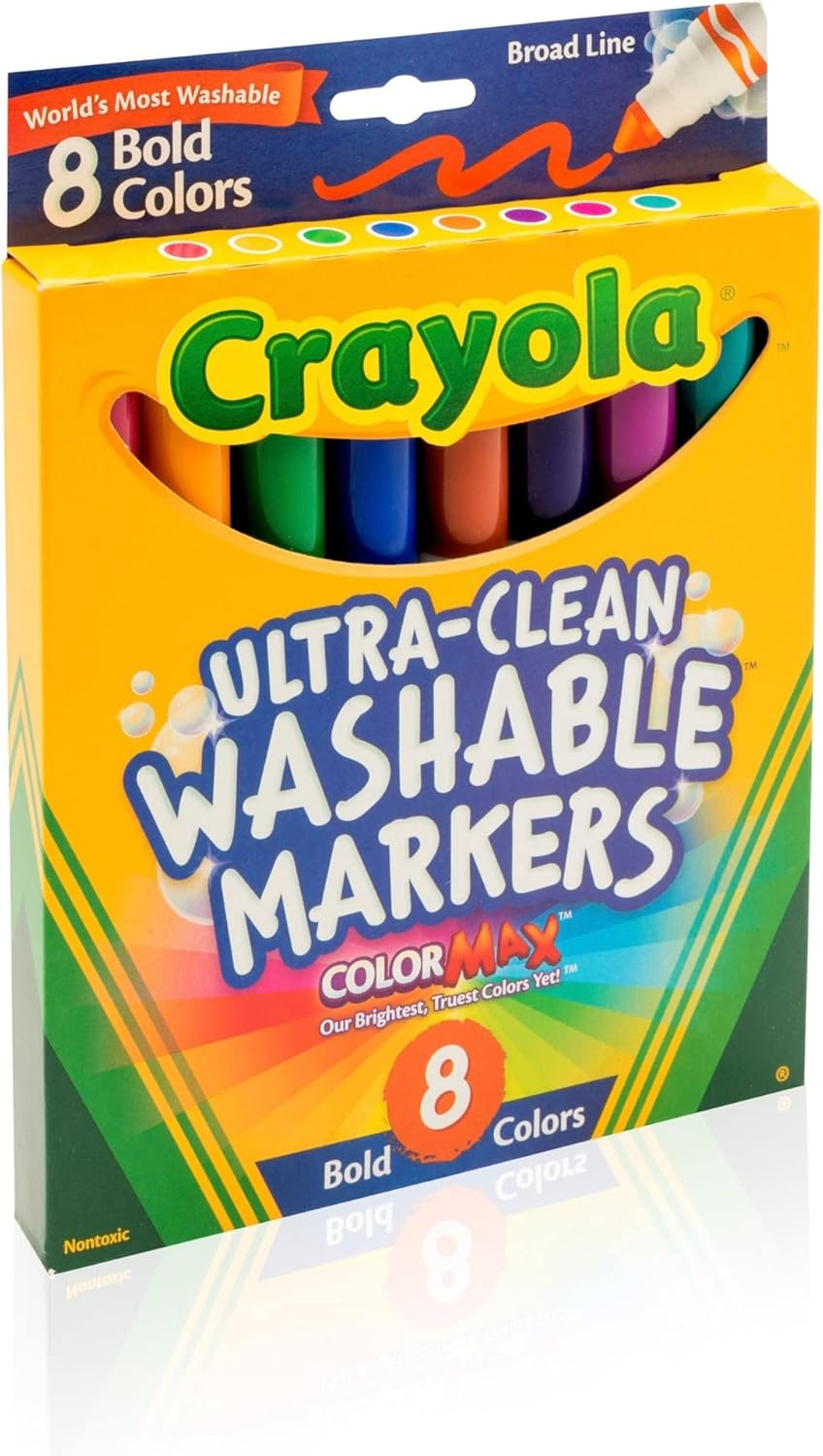 Crayola 8 Ct Bold Broad-Line Washable Markers