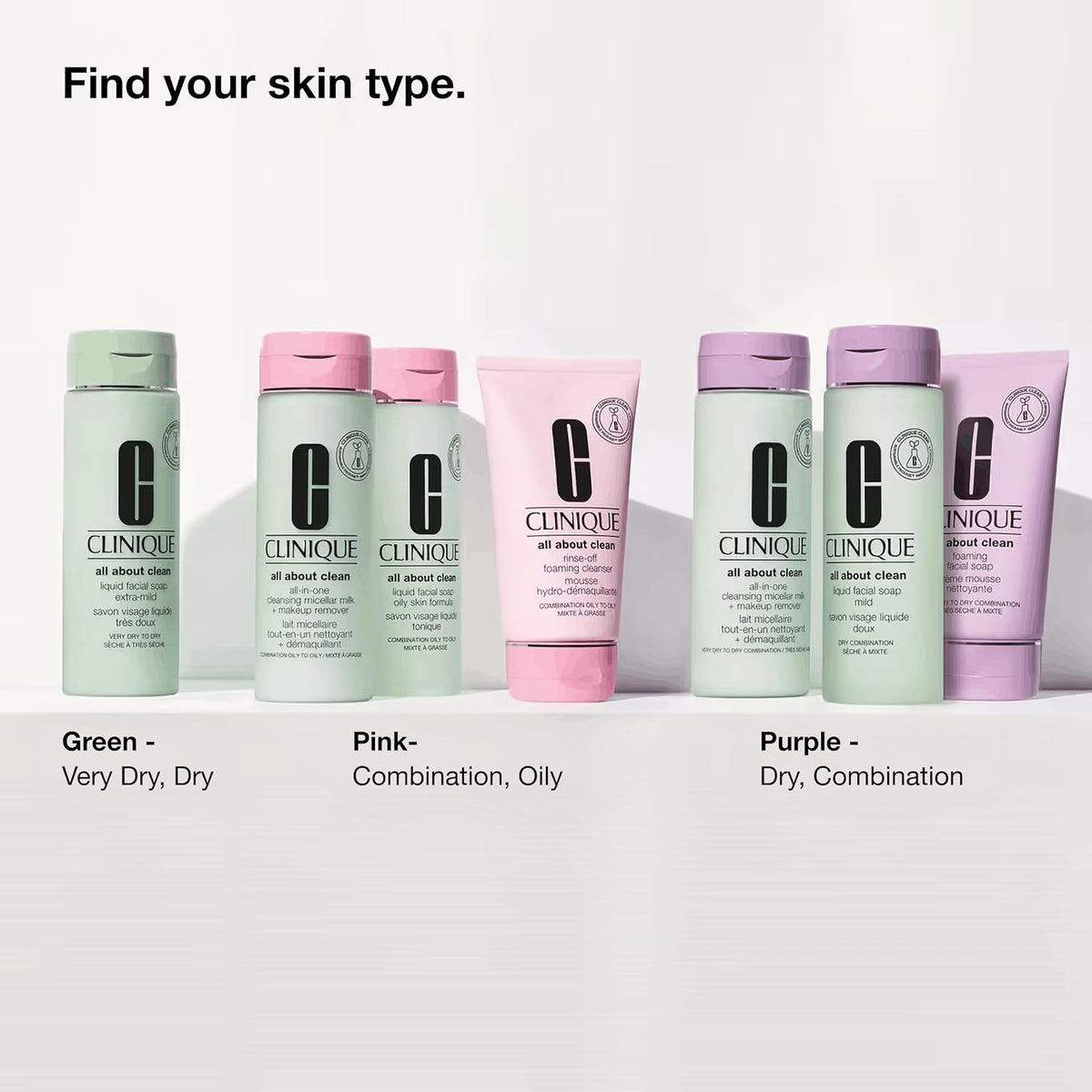 Clinique All About Clean Liquid Facial Soap Extra-Mild | Gentle Face Cleanser For Very Dry To Dry Skin Types | Type 1 Face Wash | Step 1 in 3-Step Skin Care Routine