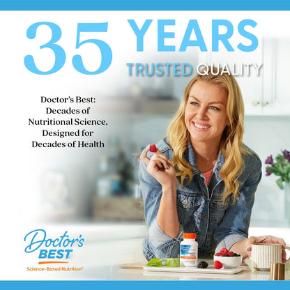 Doctor's Best L Tryptophan Supplement, for Men & Women, 90 Veg Capsules