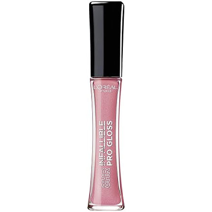 L’Oreal Paris Makeup Infallible 8 Hour Hydrating Lip Gloss, Pink Opal, 0.21 Fl Oz