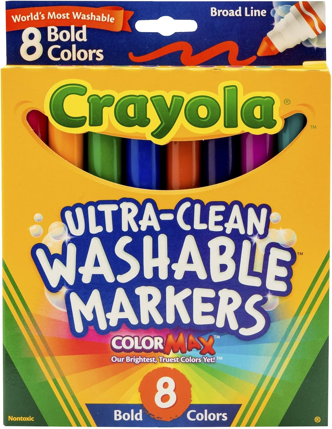 Crayola 8 Ct Bold Broad-Line Washable Markers