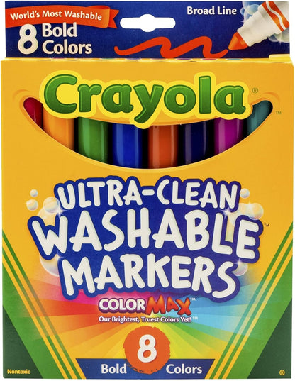 Crayola 8 Ct Bold Broad-Line Washable Markers