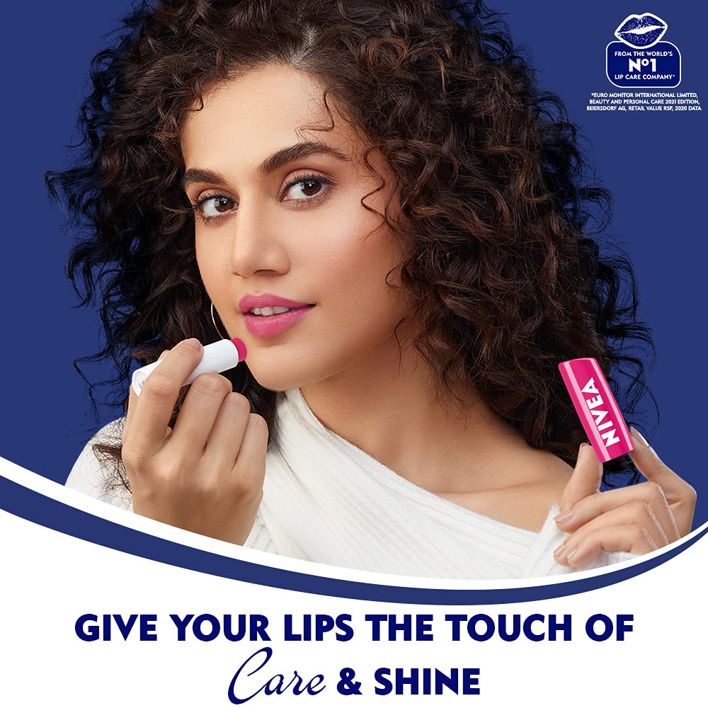 Nivea Fruity Shine Watermelon Lip Balm, 4.8gm