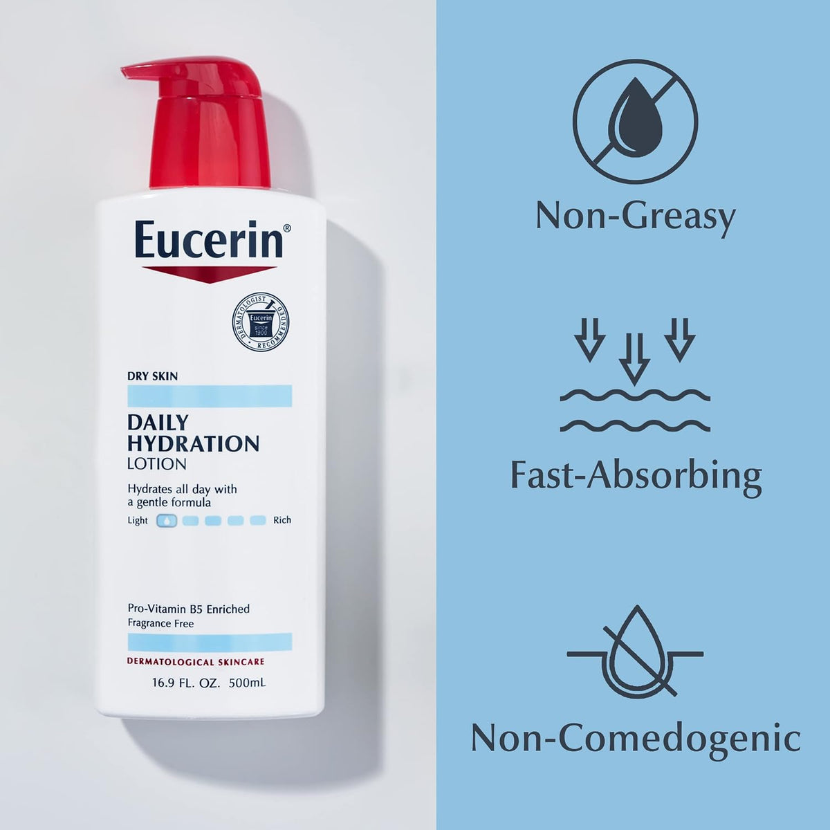 Eucerin Daily Hydration Lotion, Multipack, 3 x 16.9 Fl OZ