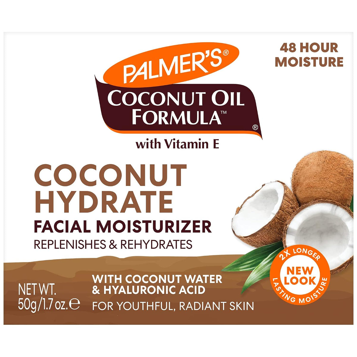 Palmer's Facial Moisturizer, Coconut Oil Formula with Coconut Water, 1.7 Oz