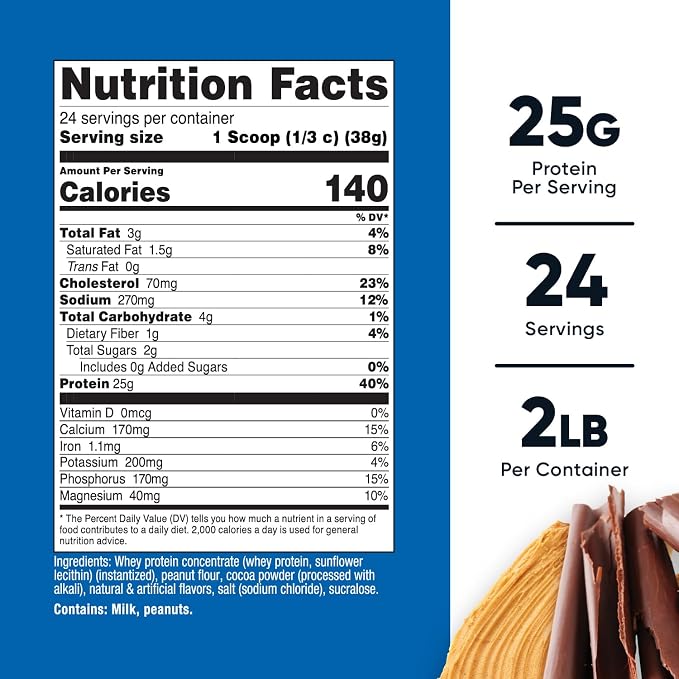 Nutricost Whey Protein Concentrate (Chocolate Peanut Butter) 2LBS
