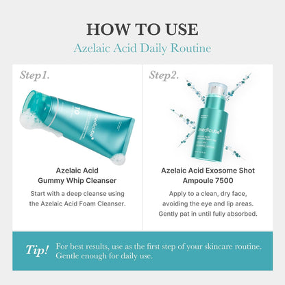 medicube Exosome Shot Azelaic Acid 7,500 PPM Spicule Facial Serum (Pack of 2)