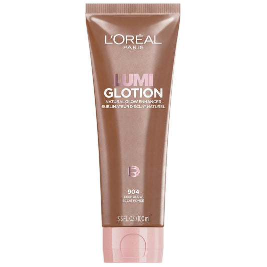 L'Oreal Paris Makeup True Match Lumi Glotion XL, Natural Glow Enhancer, Illuminator, Highlighter, Bronzing Drops For a Sun-Kissed Glow for Face and Body, 904 Deep, XL 3.04 fl oz