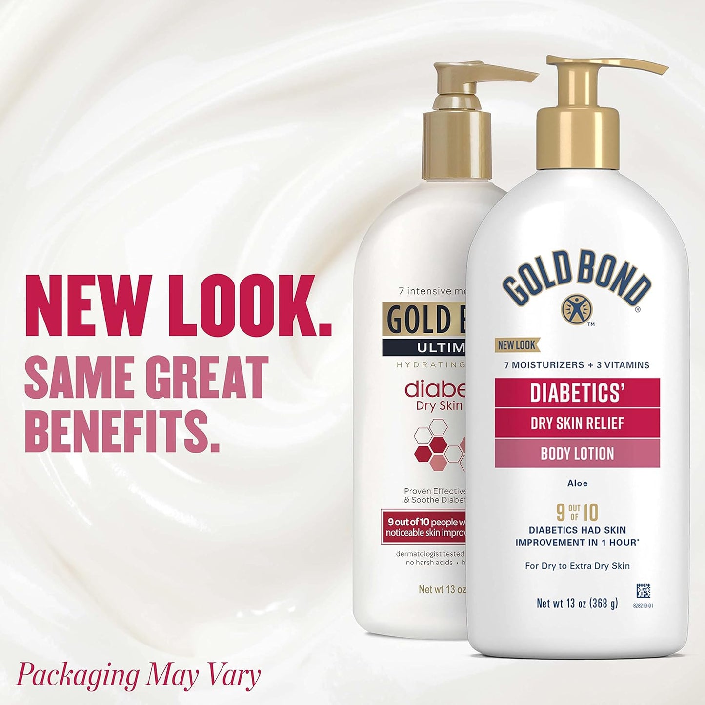 Gold Bond Diabetics' Dry Skin Relief Body Lotion for Dry Skin, With Aloe | 24-hour moisture, dry skin lotion for diabetes care, with aloe & 3 vitamins for long-lasting hydration, all-over moisturizer