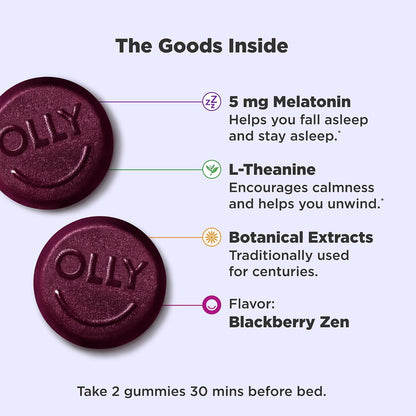 OLLY Extra Strength Sleep, Occasional Sleep Support Supplement - 60 Count