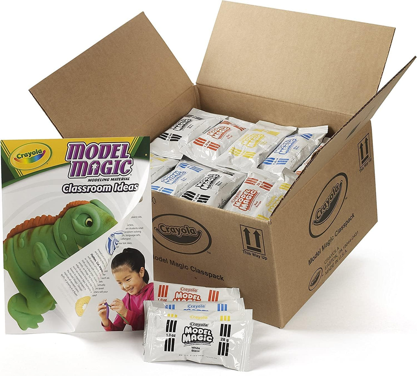 Crayola Model Magic (75ct), Kids Modeling Clay Alternative, 1oz Packs, Teacher Appreciation School Supplies & Classroom Essentials, Air Dry Clay, Ages 3+