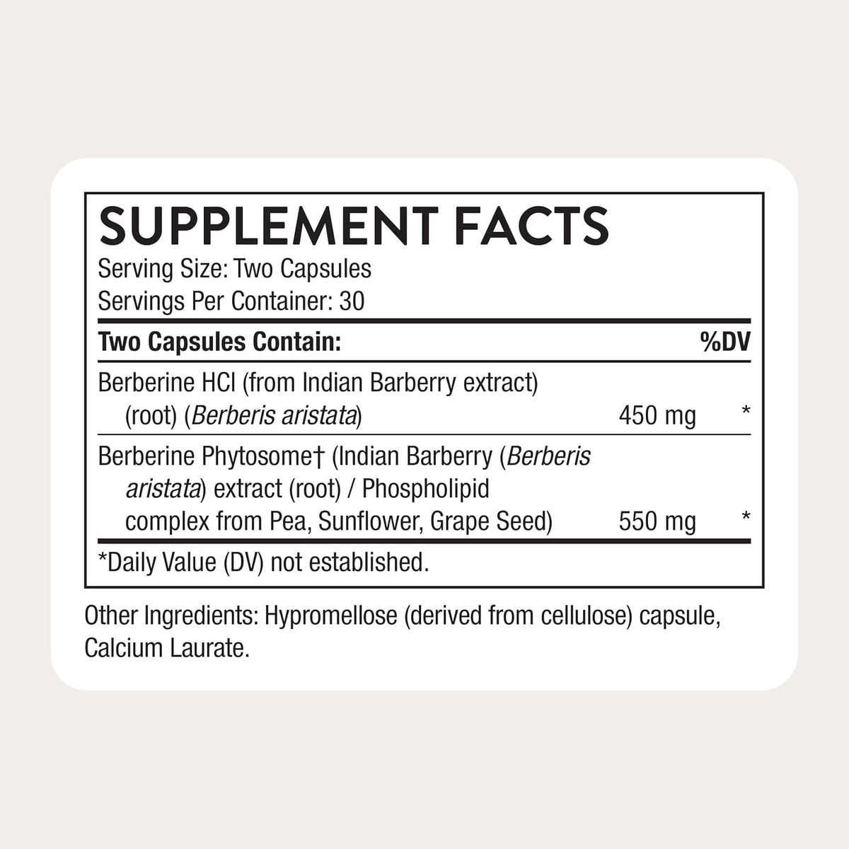 THORNE Berberine, Dual Action Phytosome & HCl Formula, 60 Capsules
