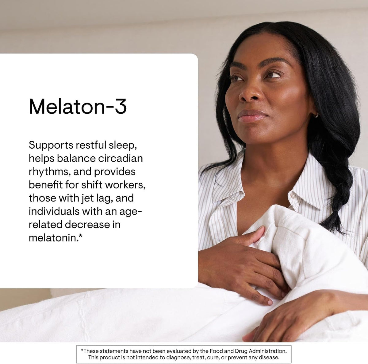 THORNE Melaton-3, 3 mg Melatonin Supplement, 60 Capsules