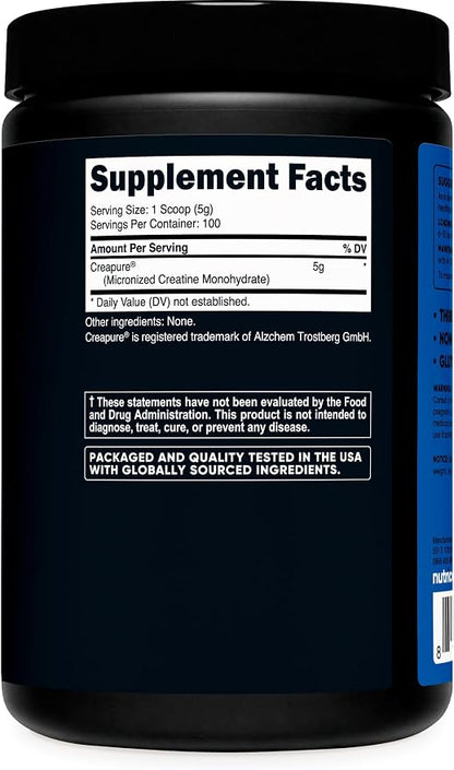 Nutricost Creapure Creatine Monohydrate 500 Grams