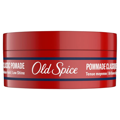 Old Spice Mens Hair Pomade, Medium Hold, Low Shine, Mens Hair Styling, 2.22 oz