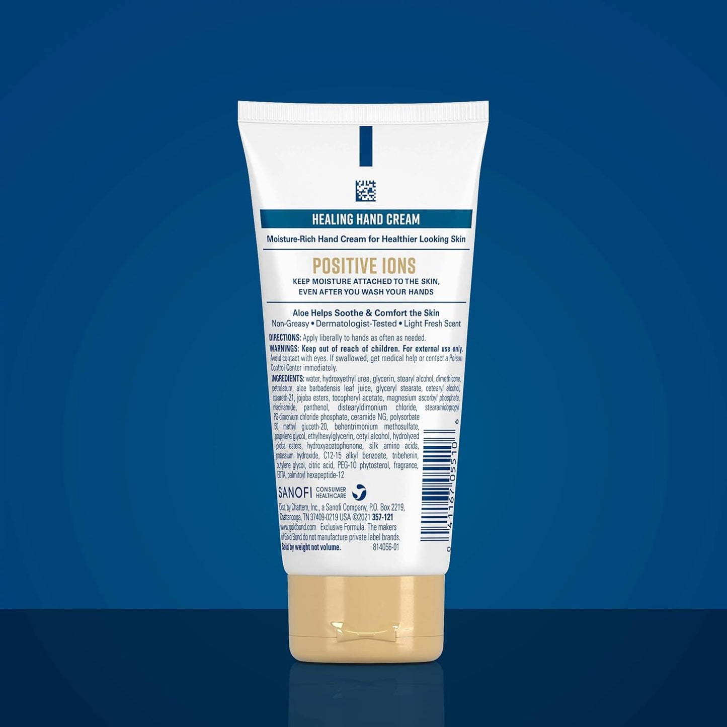 Gold Bond Healing Hand Cream, 3 Oz., With Aloe | Mini hand cream, Moisture That Lasts Through Handwashing, Gold Bond lotion for dry skin, travel size moisturizing hand cream