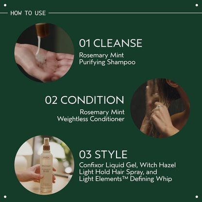 AVEDA Confixor Liquid Hair Gel | for Fine to Medium Hair | Lightweight Gel Provides Medium Hold | Ylang-Ylang, Lavender, Petitgrain Aroma, 8.5 Fl Oz