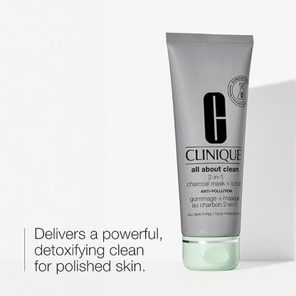 Clinique All About Clean 2-in-1 Charcoal Mask Scrub 3.4 oz