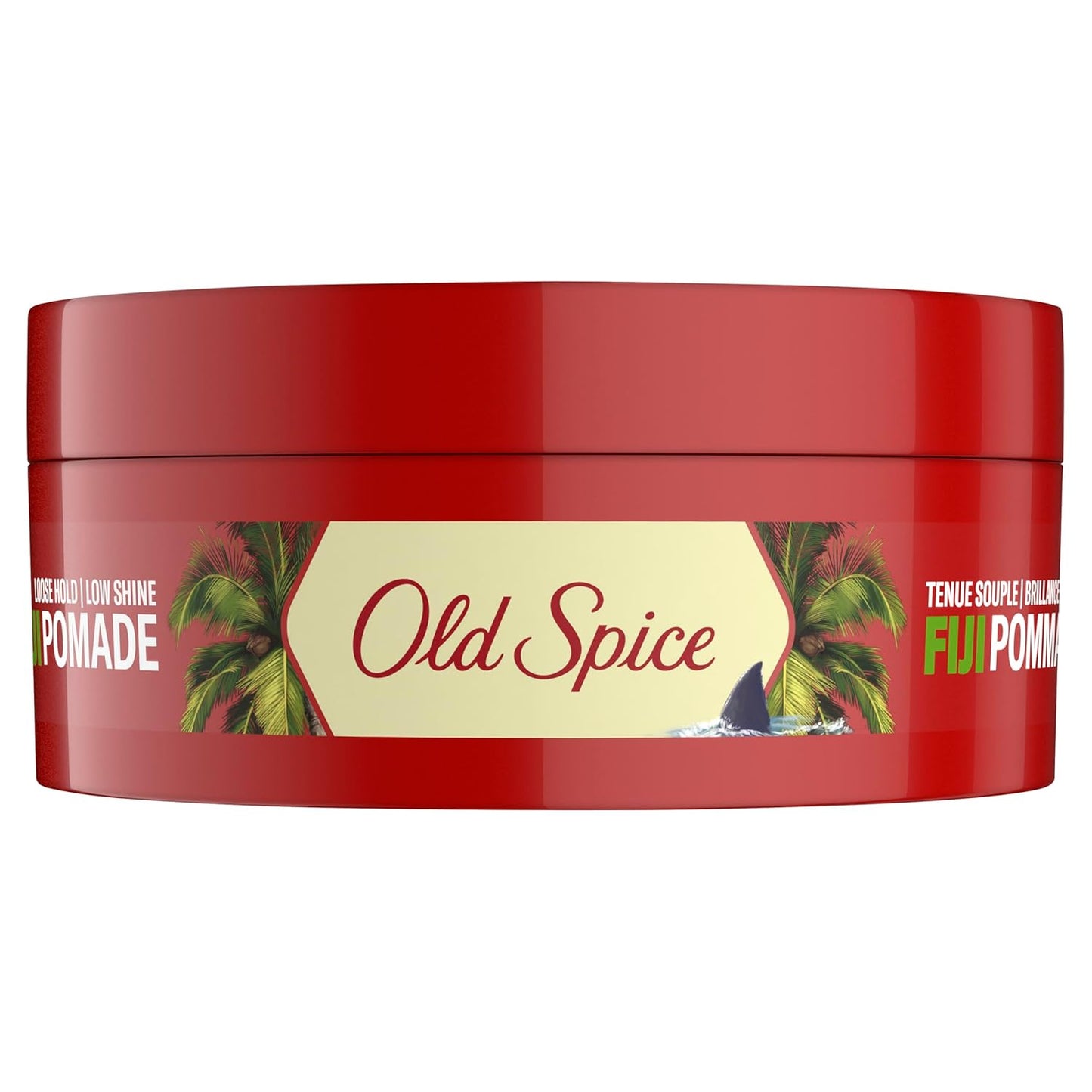 Old Spice Fiji Pomade for Men, Loose Hold, Low Shine, Men's Hair Styling, 2.22 Oz Each, Twin Pack (Pack of 4)