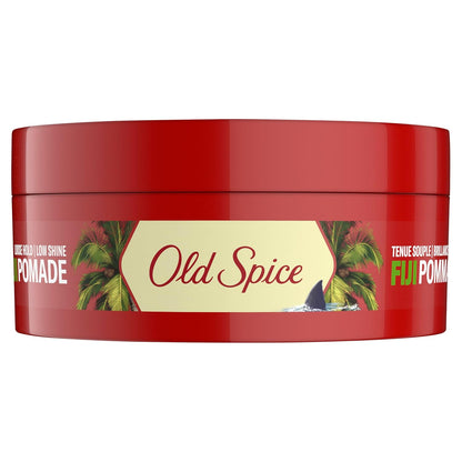 Old Spice Fiji Pomade for Men, Loose Hold, Low Shine, Men's Hair Styling, 2.22 Oz Each, Twin Pack (Pack of 4)