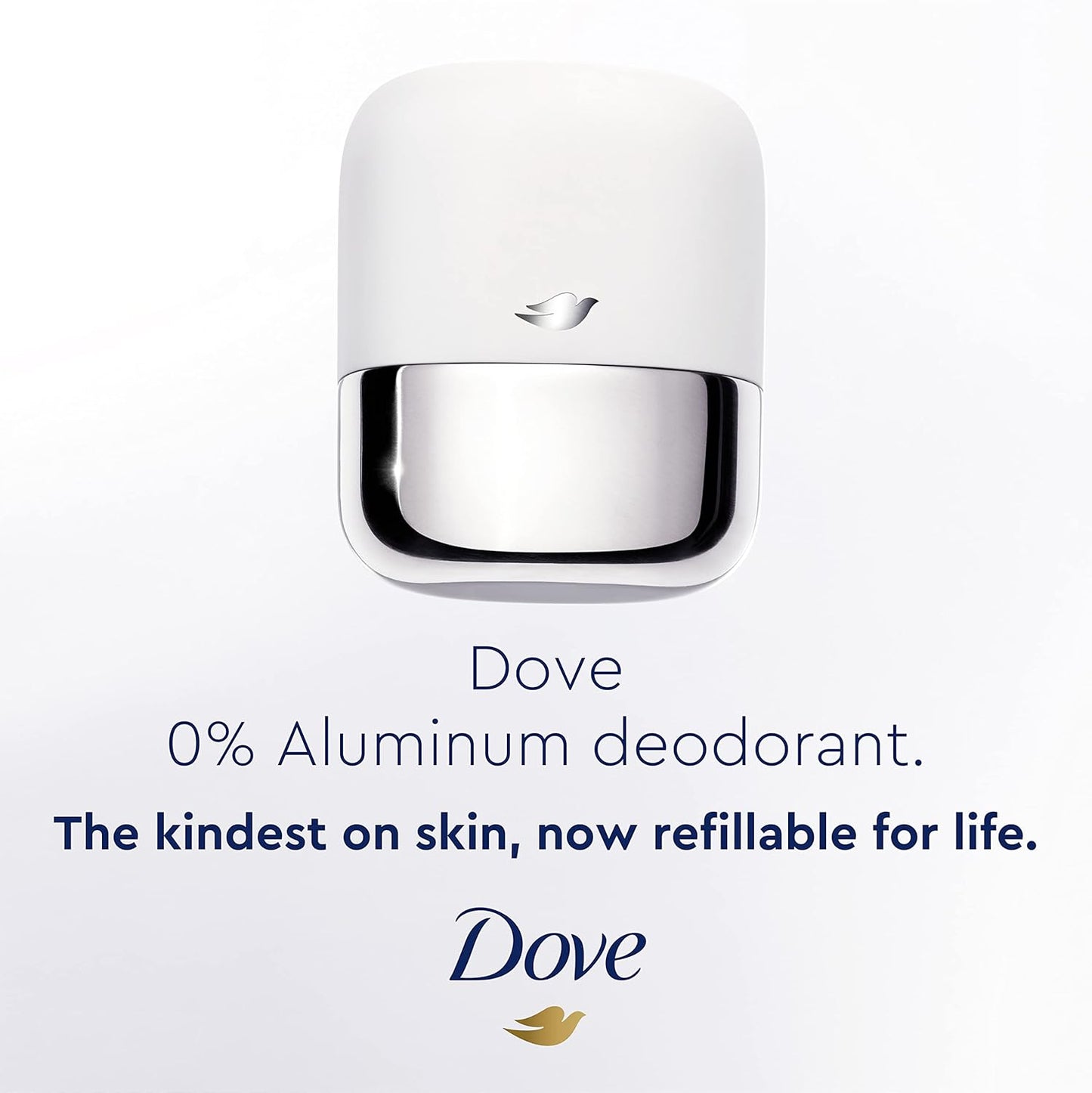 Dove Refillable Deodorant Starter Kit Deodorant For Women Coconut & Pink Jasmine 0% Aluminum 1.13 oz