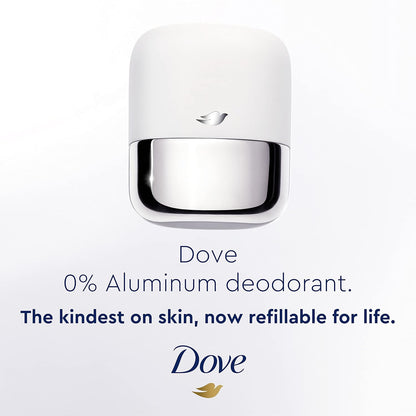 Dove Refillable Deodorant Refill Kit Deodorant For Women Coconut & Pink Jasmine 0% Aluminum 1.13 oz 2 Refills