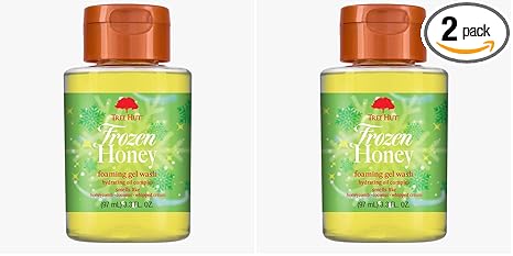 Tree Hut Frozen Honey Mini Body Wash, Travel Size Shower Gel w/Shea Butter & Essential Oils, Soft Smooth Skin, Gentle Cleanser For All Skin Types, TSA Approved, Self Care Gifts for Women, 3.3 Fl Oz