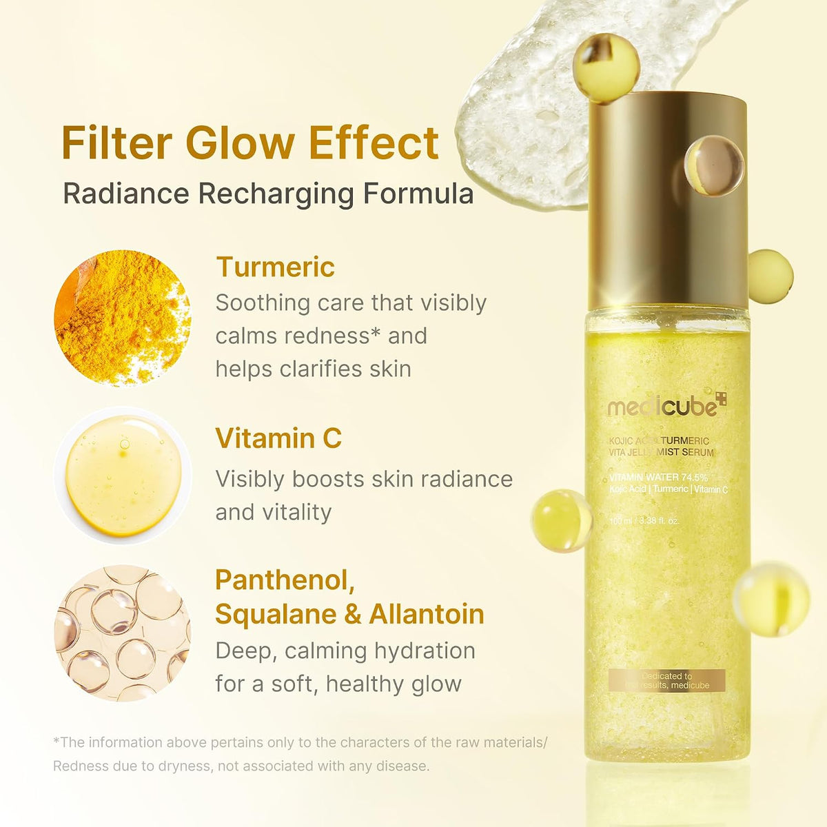 medicube Jelly Mist Serum with Kojic Acid Turmeric, Brightening Face Mist