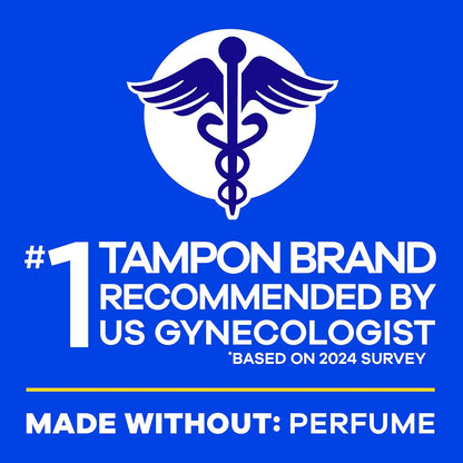 Tampax Pearl Tampons Multipack, Regular/Super Plus Absorbency, With Leakguard Braid, Unscented, 34 Count