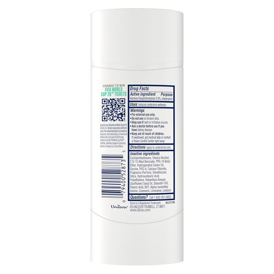 Dove Clinical + Care Antiperspirant Deodorant Stick for Women | Palo Santo & Sage Scent, 72H Sweat & Odor Protection, FIFA World Cup Limited Edition, 2.6 oz