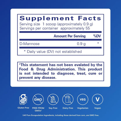 Pure Encapsulations d-Mannose Powder, 1.76 Ounces