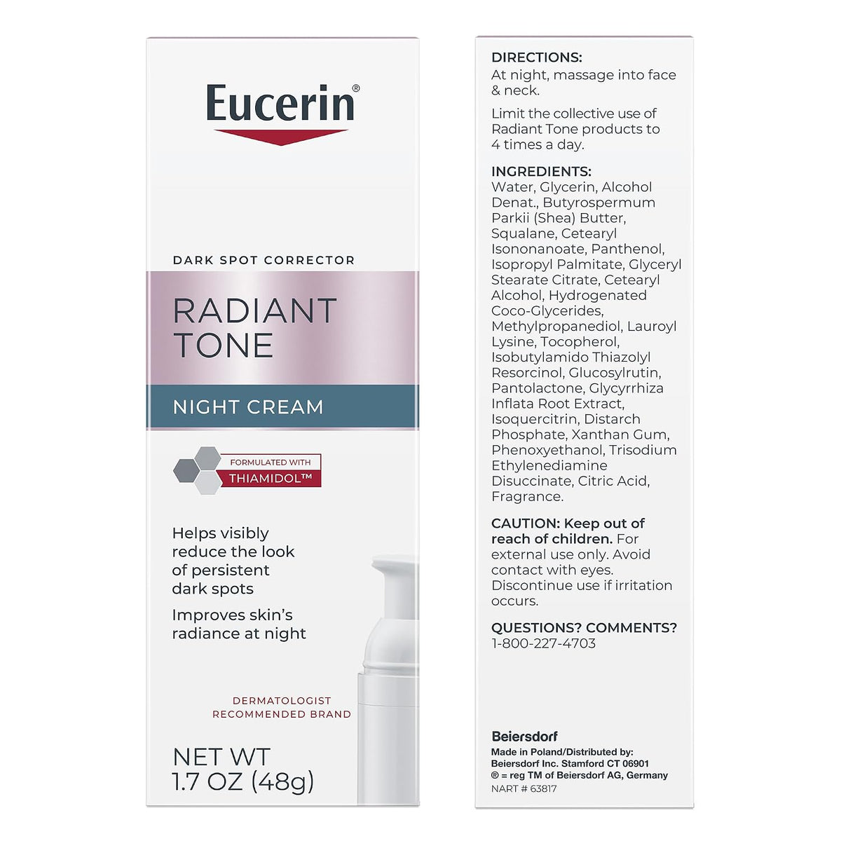 Eucerin Radiant Tone Night Skin Routine Bundle, Variety Pack, 3 Items