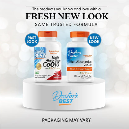Doctor's BEST High Absorption CoQ10 300mg with BioPerine, 90 Veg Softgels