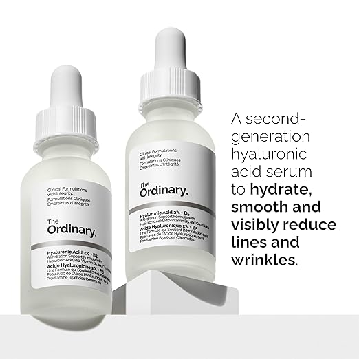 The Ordinary Skin Support Basics Duo - Skin Care Bundle Set For All Skin Types- Hyaluronic Acid 2% + B5 1 Fl Oz, Niacinamide 10% + Zinc 1% 1 Fl Oz