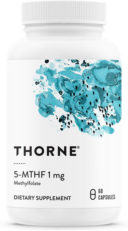 THORNE - 5-MTHF & Vitamin B12 Bundle - Cardiovascular & Nerve Support - 60 Servings