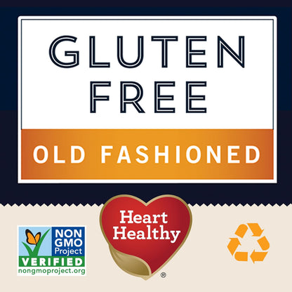 Quaker Gluten Free Old Fashioned Rolled Oats, Non GMO Project Verified, 24oz Resealable Bags (Pack of 4)