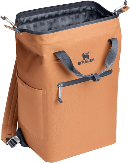 Stanley All Day Madeleine Backpack Soft Cooler 20 Can Cooler with Handle and Shoulder Straps Insulated Travel Bag with Zipper BPA-Free