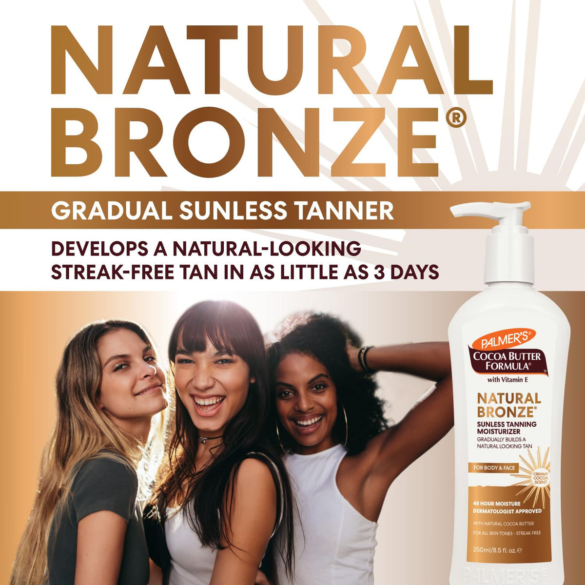 Palmer's Tanning Lotion, Natural Bronze Cocoa Butter Formula, 13.5 Oz