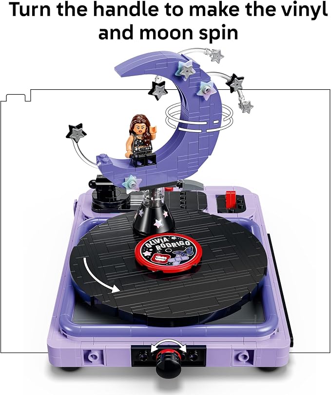 LEGO Editions Olivia Rodrigo's Concert Moon 43029 | Collectible Building Toy for Teens, Ages 14+, Olivia Rodrigo Minifigure, Bedroom Decor, 670 pieces, Gift for Birthdays