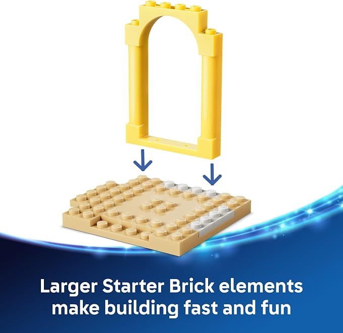 LEGO Disney Beach Fun with Lilo & Stitch 43280 | Building Toys for Girls & Boys, Ages 4+, Develops Fine Motor Skills, 2 Minifigures, 113 pieces, Gift for Birthdays